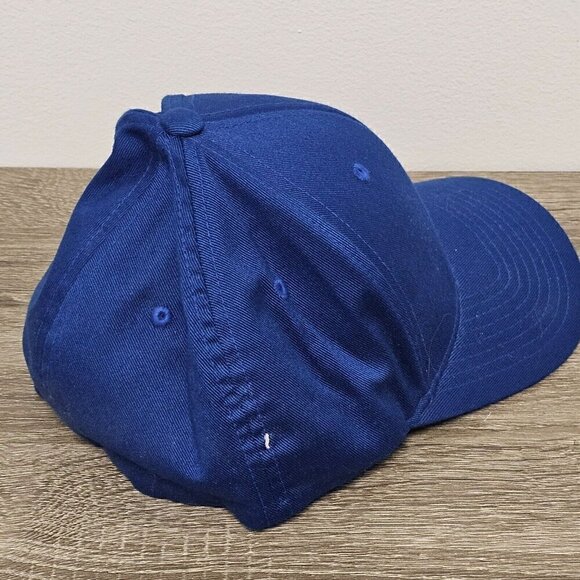 TransCanada  FlexFit Blue Grey Baseball Hat Cap Adjustable Size S/M Curved Brim - Picture 5 of 13